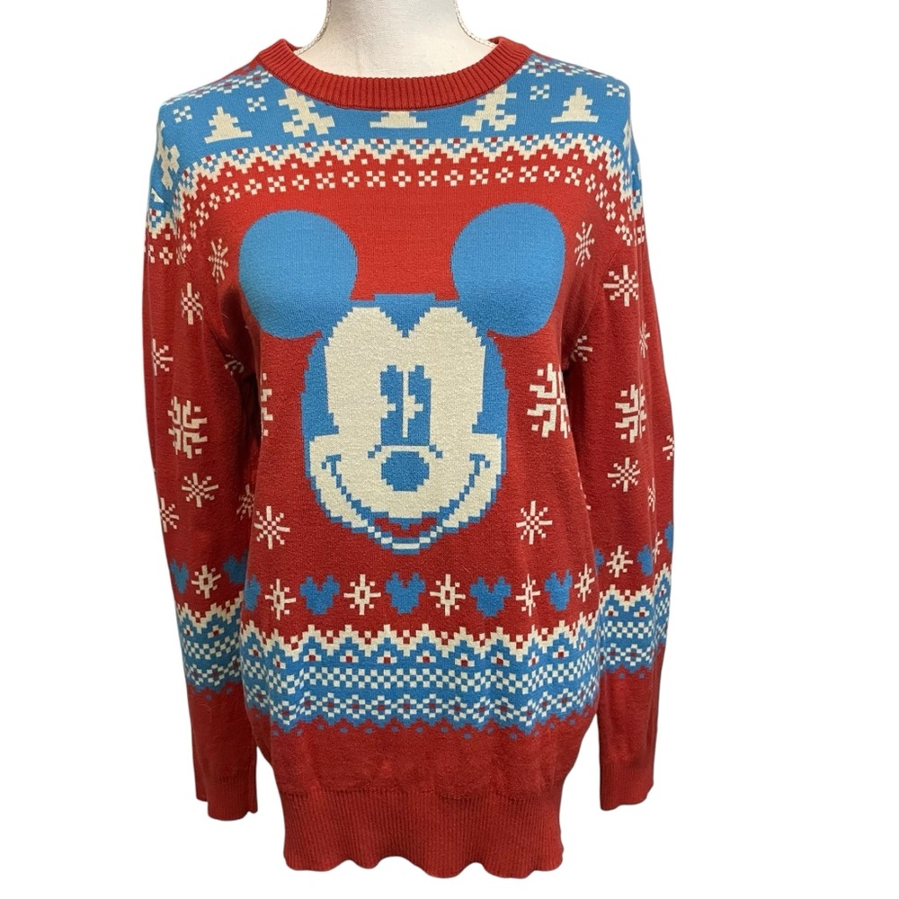 Disney Winter Holiday Mickey Sweater.  Size L